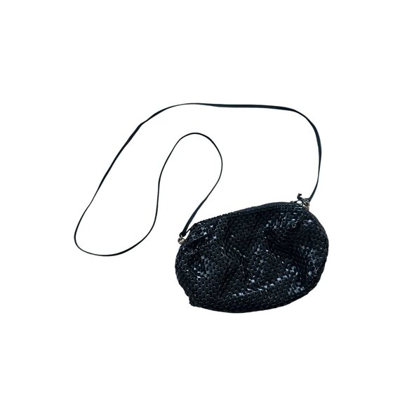 WHITING AND DAVIS Black Vintage Metal Cocktail Clutch Bag - Picture 2 of 10